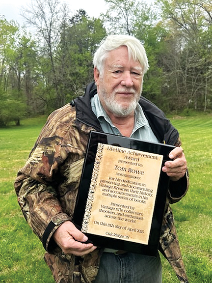 Tom Rowe, the recipient of the Lifetime Achievement Award.